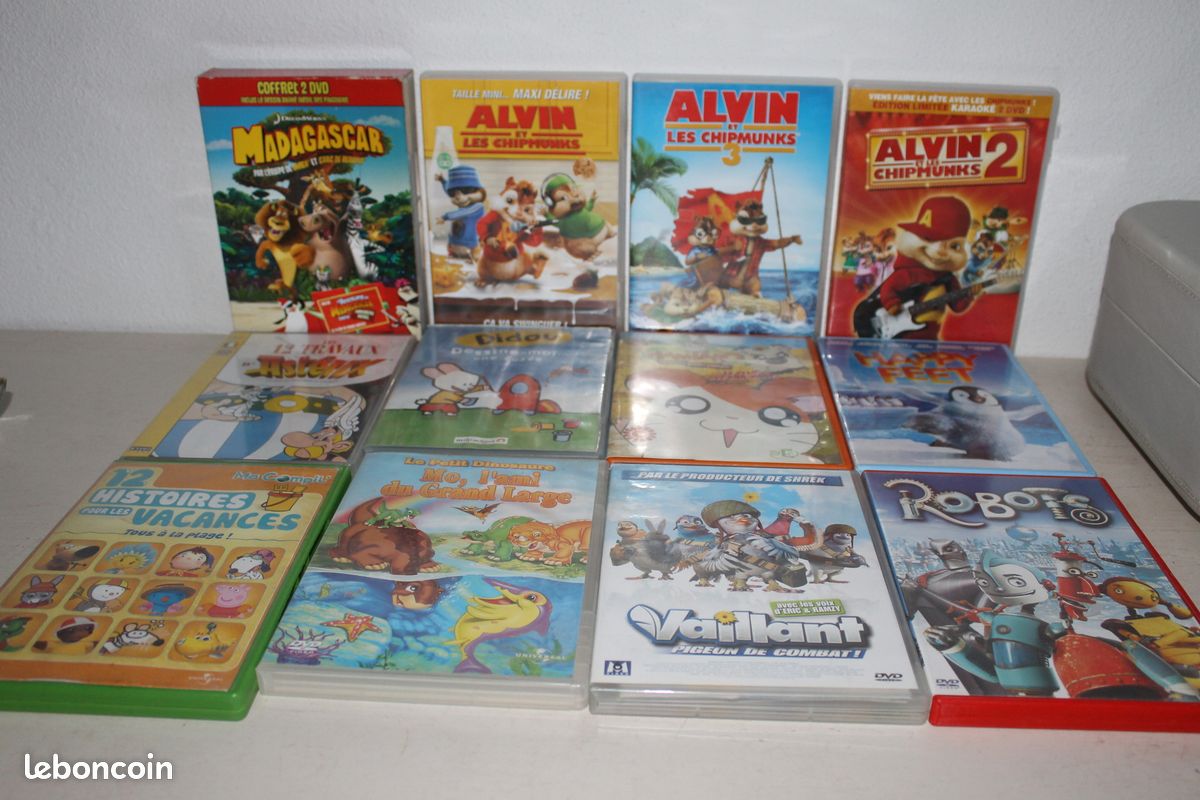 Dvds madagascar + happy feet + alvin et les chipmunks - DVD - Films