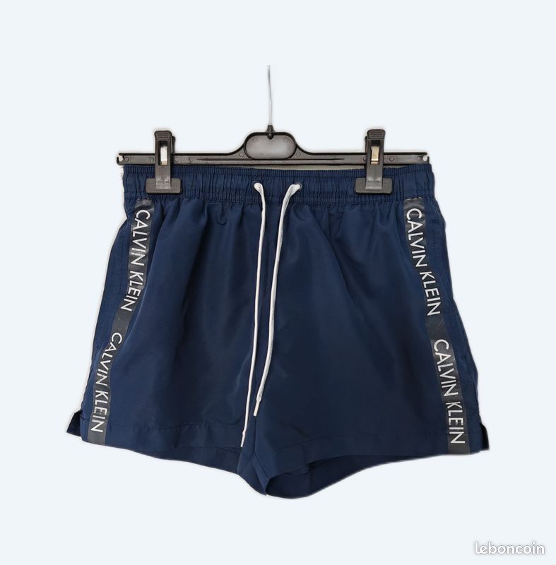 Short de bain homme Calvin Klein bleu marine taille M Vêtements - Main Image