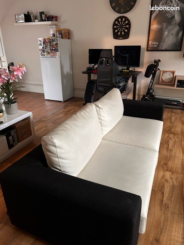 (Urgent) 2 Canapé en Cuir Design - Modulable (image 2)
