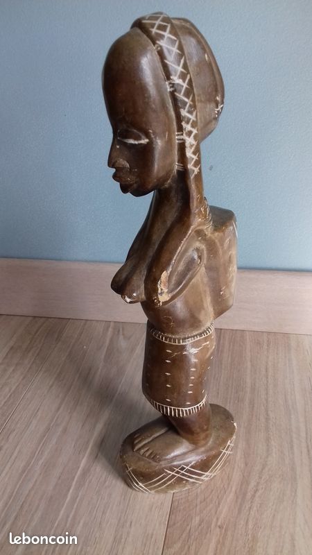 Statuette art africain pierre (image 2)