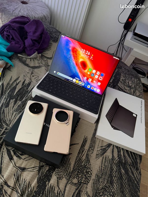 📱Pack Honor Magic V5 16/512 Blanc + Honor Magic Pad 4 12/256 + Keyboard Échange Contre Pixel 11 Pro Xl 512 ( Rose ou Olive ) (image 1)