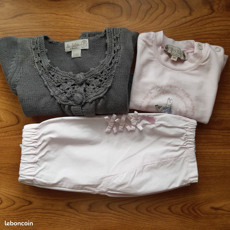Ensemble fille 3 mois (image 1)