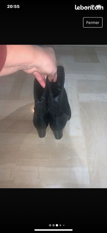 Superbes bottines Minelli en daim et cuir (image 3)