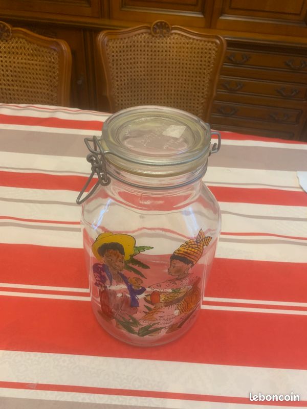 Bocal décoré main (image 1)