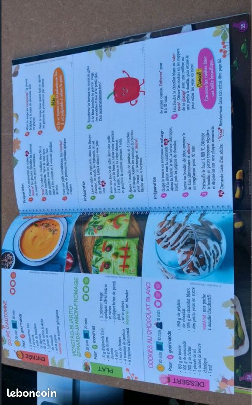 Livre "La cuisine amusante des p'tits chefs" Buffet d'Halloween 50 recettes 343 menus (image 9)