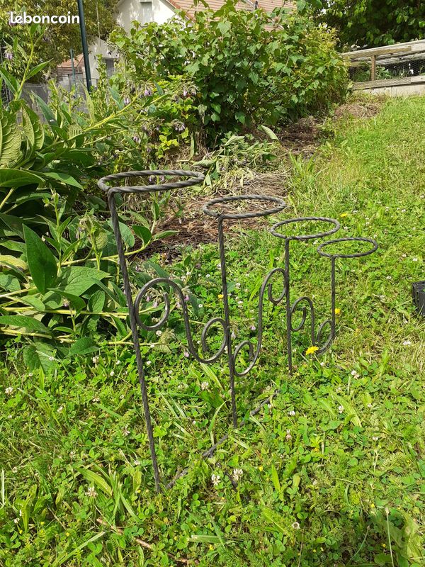 Porte-plantes vintage fer forgé (image 3)