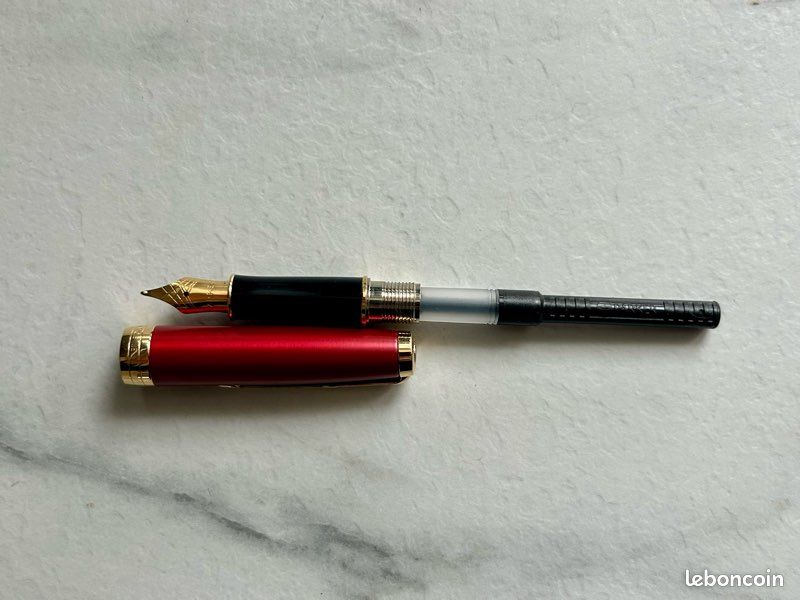 Stylo Plume Parker Sonnet France - Rouge Moucheté - Neuf Ancien Stock (NOS) Avec Boîte