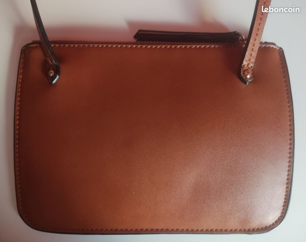 H&M - Pochette - Sac à main de soirée à bandoulière marron camel Caramel (image 2)