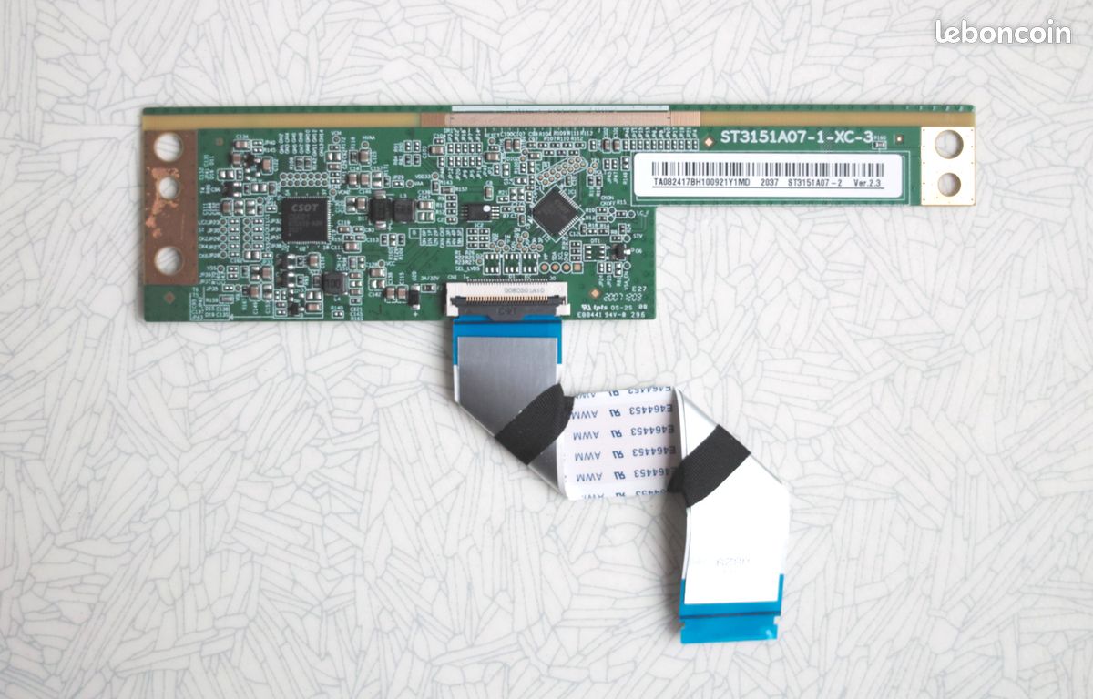 CARTE T-CON ST3151A07-1-XC-3 for TV TCL 32ES563 + nappe (image 1)