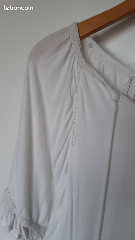 Blouse femme blanche Gémo taille S (image 3)