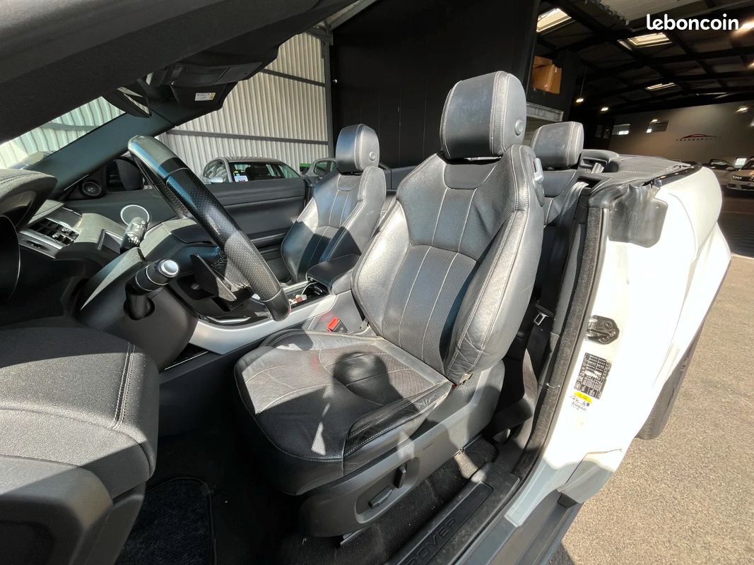 Land rover range rover evoque cabriolet 2.0 td4 180 cv 4wd bva9 hse + sièges à mémoire chauffants + bluetooth + caméra de recul + meridian (image 10)