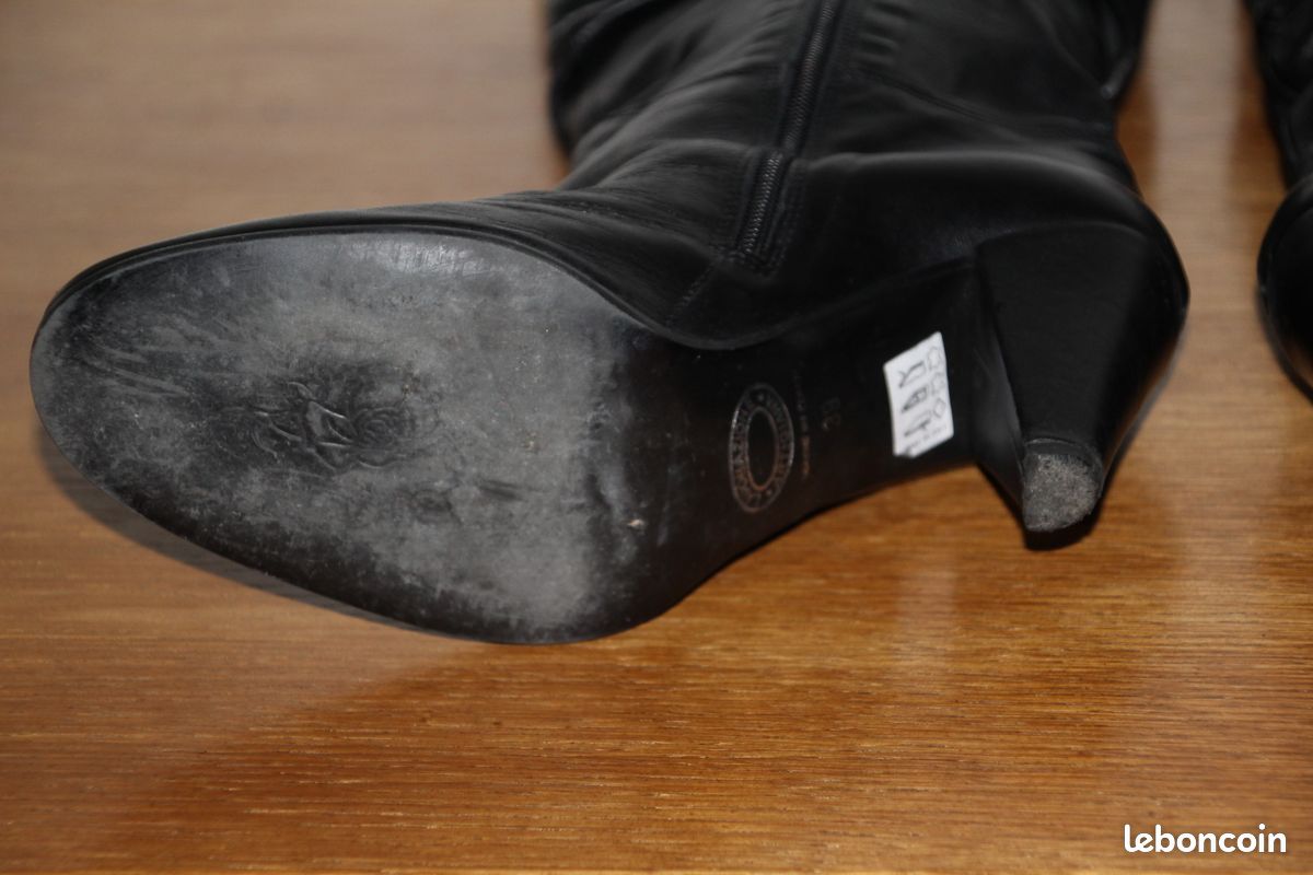 Taille 39 superbes bottes en cuir noir JB Martin (image 11)