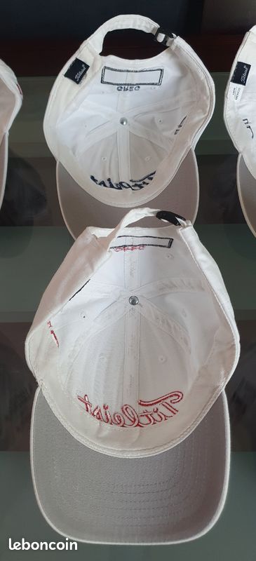 Casquette Blanche Titleist / FootJoy #1, Coton, Logo Brodé, Ajustable, Mexico, Vintage, Floqué Greg (image 6)