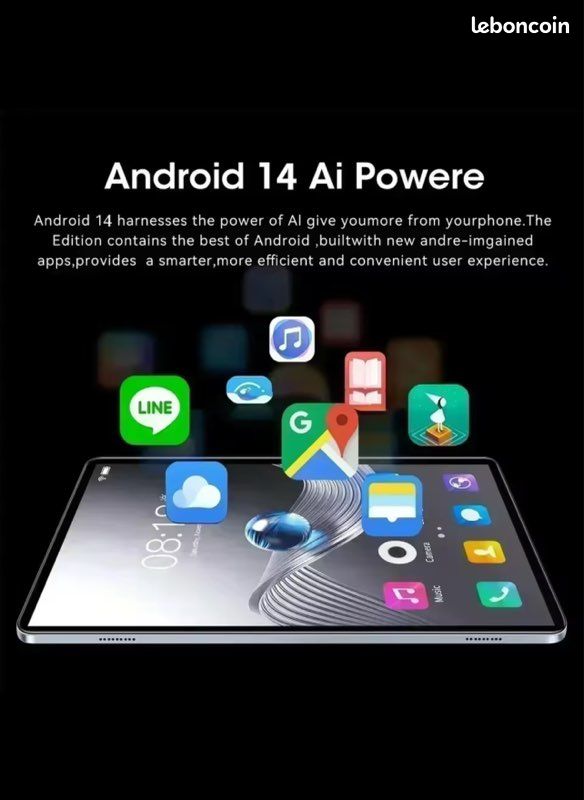 Tablette Pad 7S Pro 8gen2 4K, Android 14 22 Go + 1t