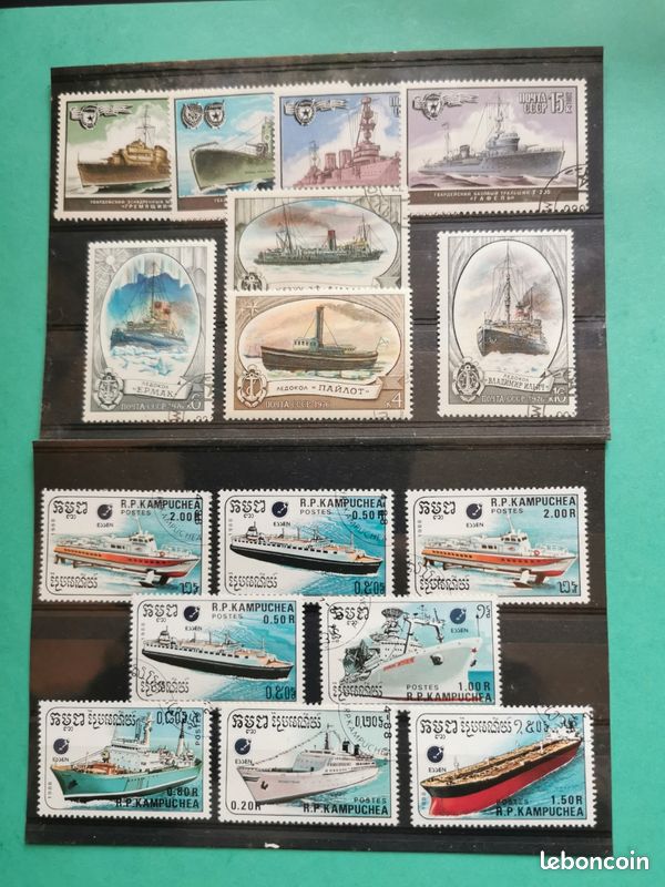 Motives 100 Timbres Divers Navires Et Bateaux – Collection Navigation Pour Philatélistes