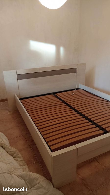 Lit adulte 160*200cm + Sommier (image 4)