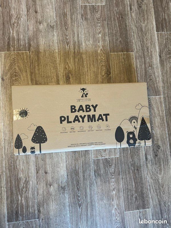 Tapis de jeu pliable réversible bébé neuf (image 15)