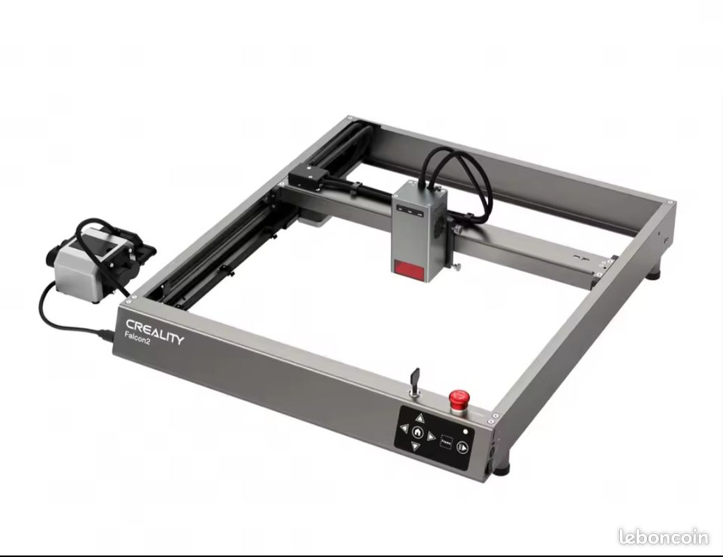 Graveur et découpeur laser Cralty Falcon Pro 22W + Graveur rotatif+nid d'abeilles. Kit complet (image 1)