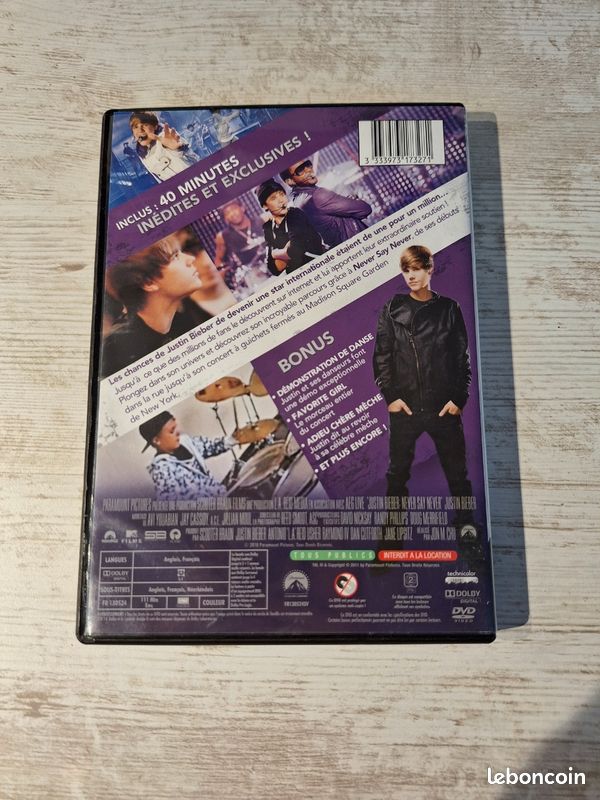 Dvd film Justin bieber Never say never (image 2)