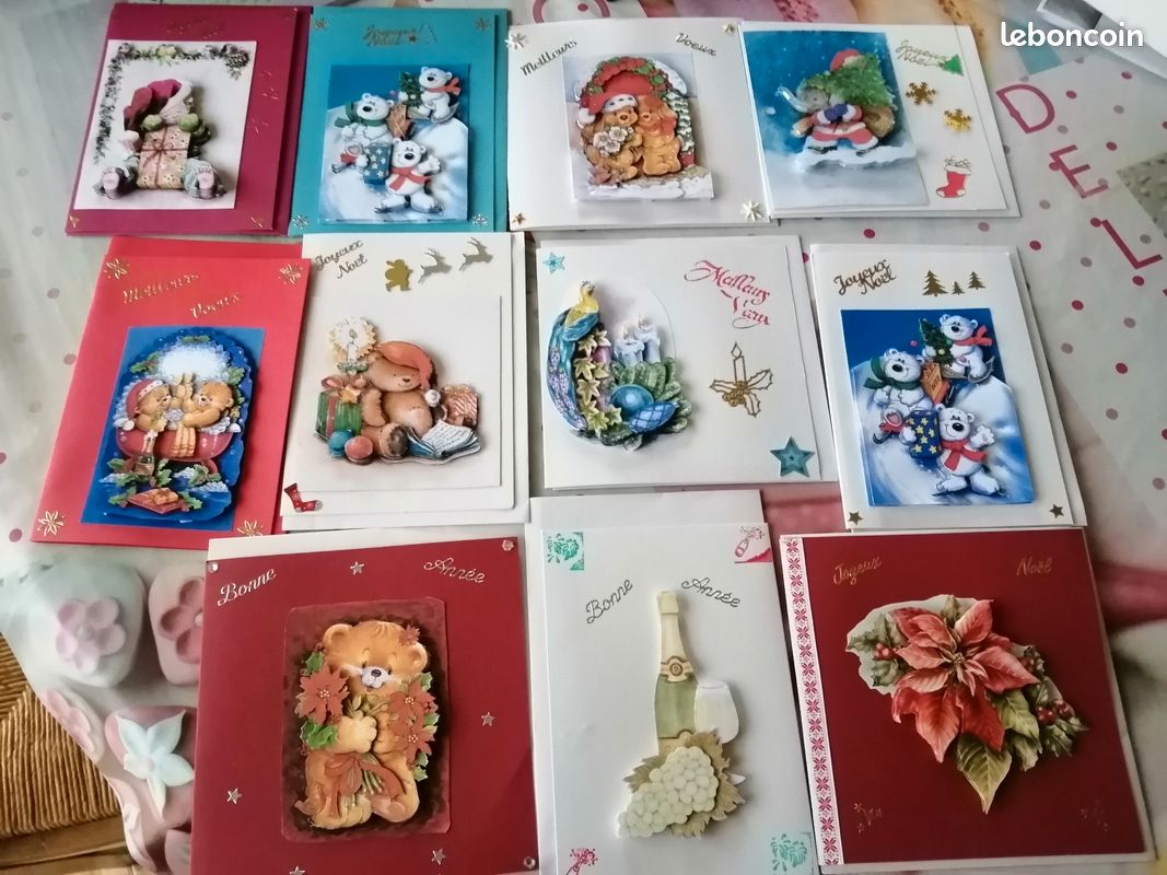 Magnifiques cartes noel en 3 d (image 1)