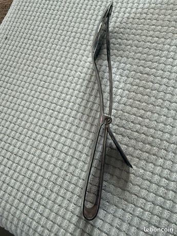 PINCE À GLAÇONS en métal argenté vintage EUR 16,02 - FR