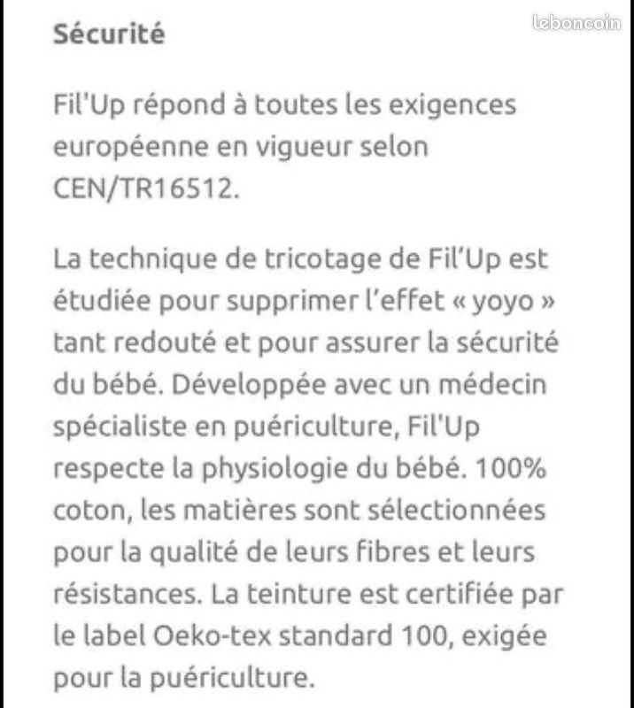 Écharpe de portage filet Fil’up Très bon État Gris (image 5)