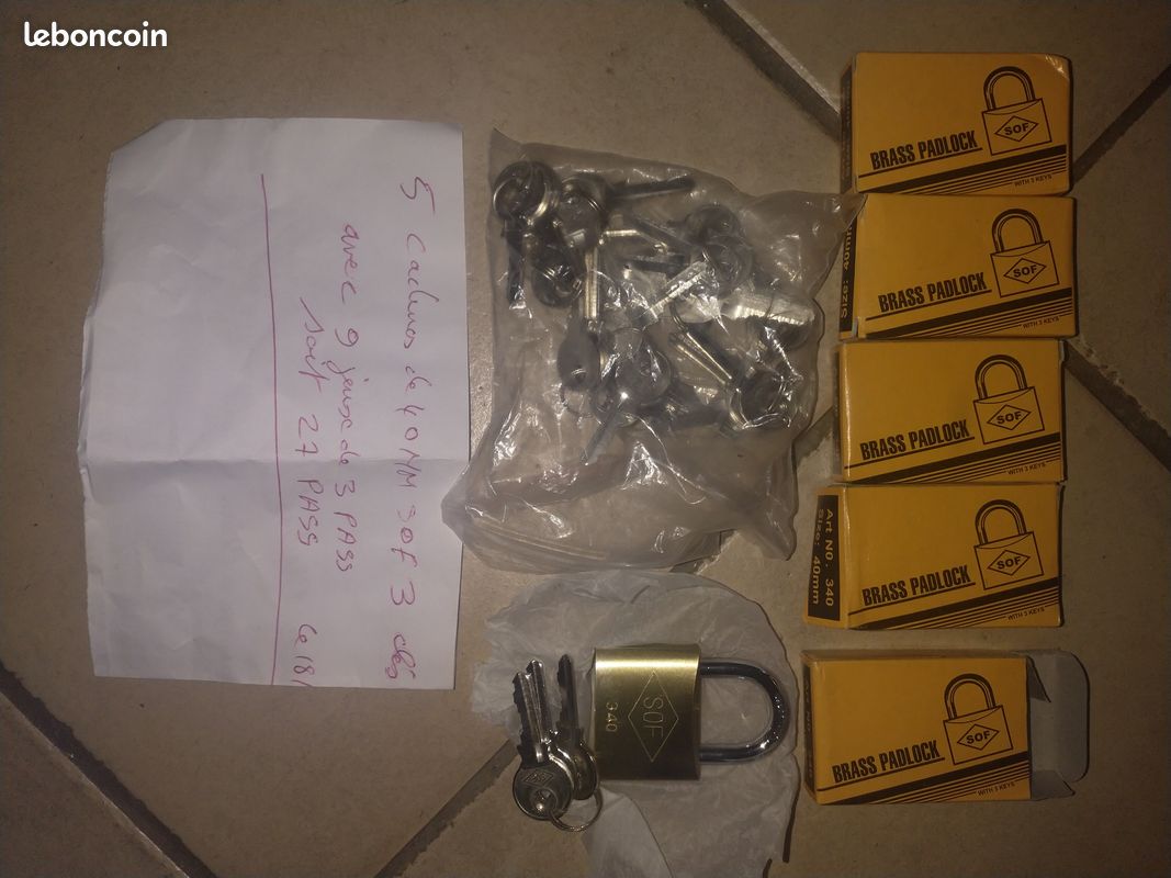 5 cadenas en 40 mm avec pass (image 1)