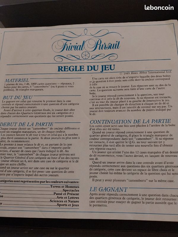 Jeu Trivial Poursuit Parker (image 7)