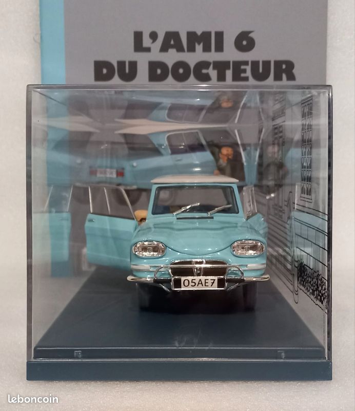 Voiture Miniature 1/24 Ami 6 Des Aventures De Tintin - Collection Hachette N°18, Neuf