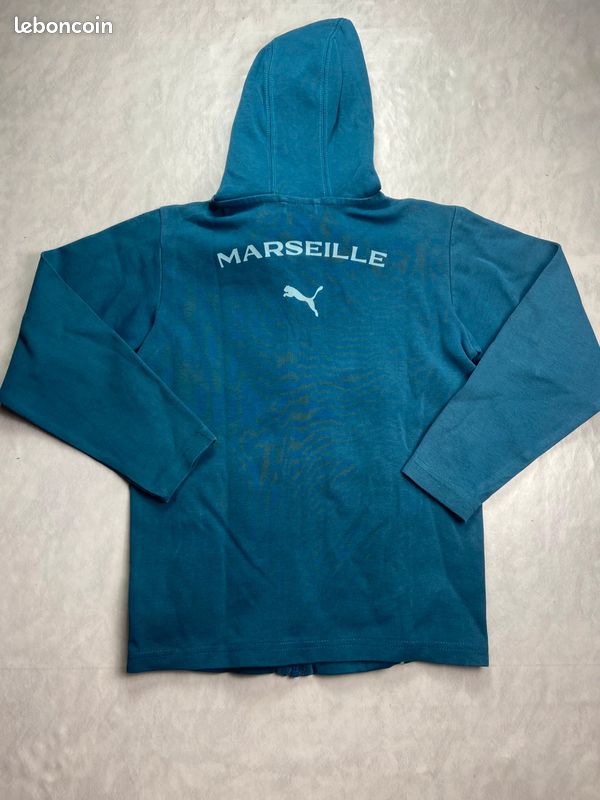 Ensemble veste / pantalon jogging Olympique De Marseille bleu/blanc taille 10 ans (image 3)