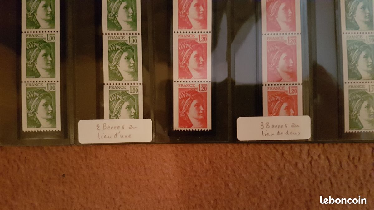 Timbre roulette France neuf : 71, 71-1981Ab, 72, 72-1981Bd, 73, 74 (image 2)