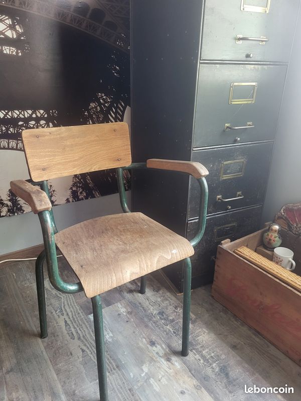 Magnifique fauteuil maître d'école année 50 (image 1)