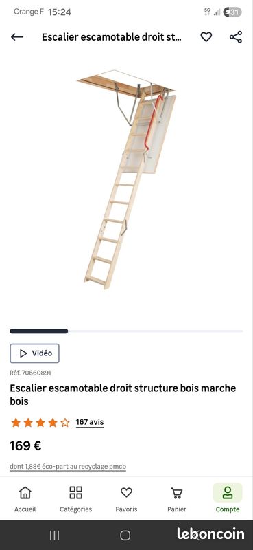 Escatrappe isolé neuf 60x120cm (image 1)
