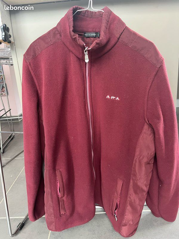 Gilet polaire à fermeture éclaire homme taille L mise au Green