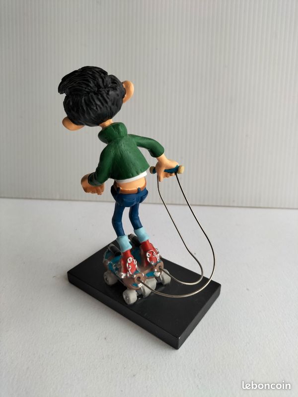 Figurine Gaston Lagaffe Plastoy - Édition SDCC 2004 - Siège à Ressort - Neuf Sous Blister