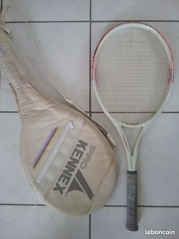 Raquette de tennis Pro Kennex Superflex rose avec couvre-chef