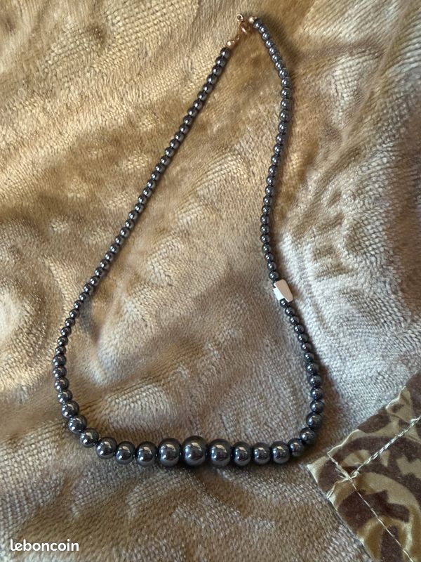 Collier en Hématite - Cœur - Yogazen