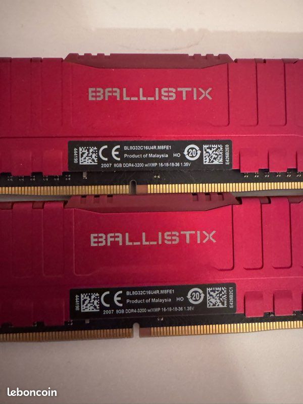 Barrettes ram16go ddr4 / ssd nvme 1to / ssd m.2 240go (image 3)