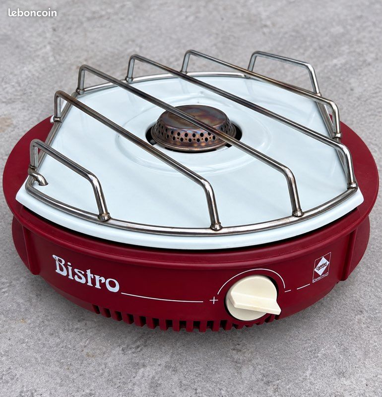 Réchaud vintage Camping Gaz Bistro CV360 – boîte et notice d’origine (image 1)