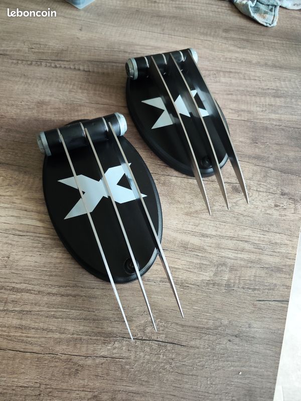 Griffes De Wolverine - Métal Argenté - Accessoire Cosplay Ou Collection - Neuf