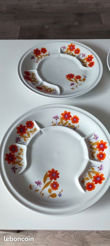 6 assiettes en porcelaine hirondelles (image 2)