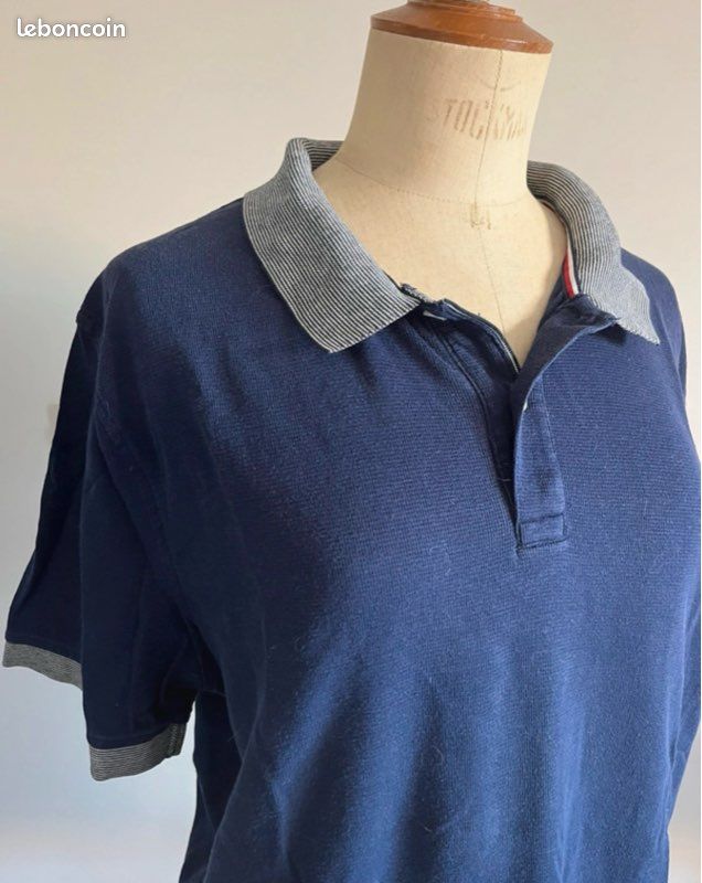 Polo homme manches courtes bleu marine Tommy Hilfiger T-XL (image 2)