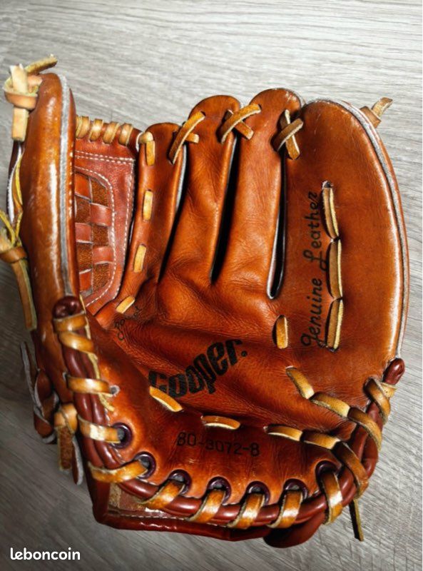 Gant De Baseball Cooper 750 – Marron, Pour Droitier, Taille Adulte