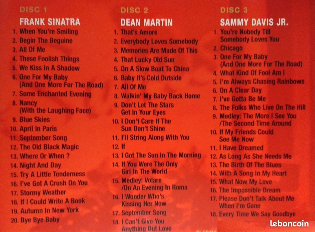 Great Songs From The Kings Of Cool - Dean Martin Frank Sinatra Sammy Davis jr - the RAT PACK (image 5)