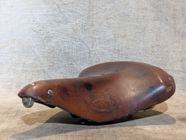 Selle Vélo De Route Vintage NOREX – Cuir Noir, Fabrication Française