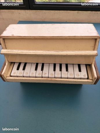 Piano D'enfant Pianocolor J. Raas - Jouet En Bois Vintage Années 1950 - Très Bon état