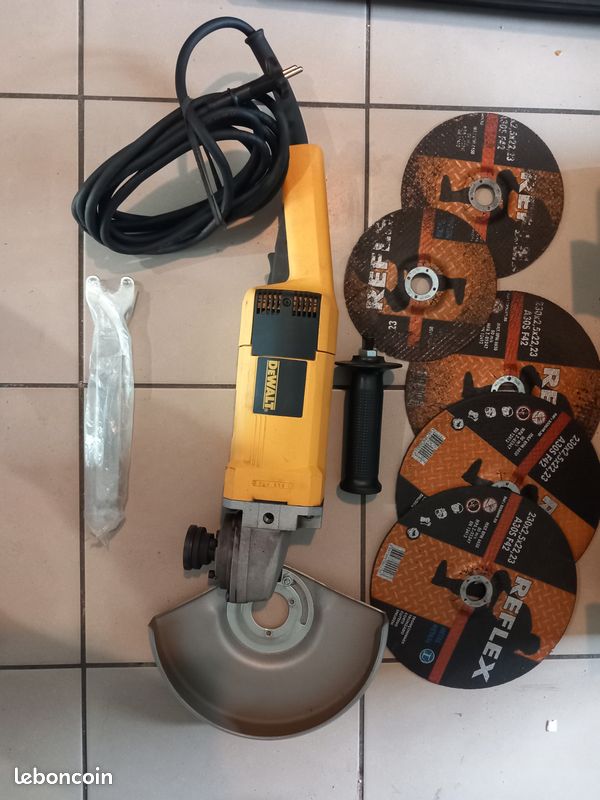 ⚡ Meuleuse DeWalt DW490 + 5 disques Reflex – 230 mm / 2000W (image 1)