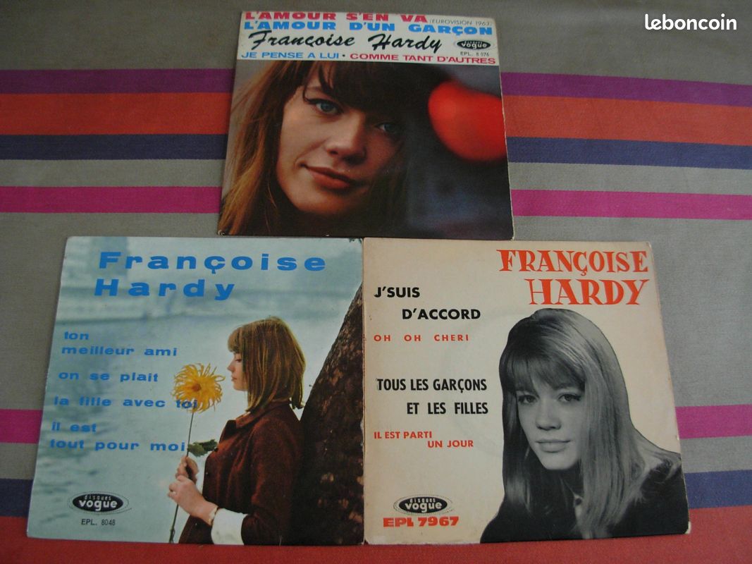 Super 45 tours vinyles Françoise HARDY 1962/1963 (image 1)