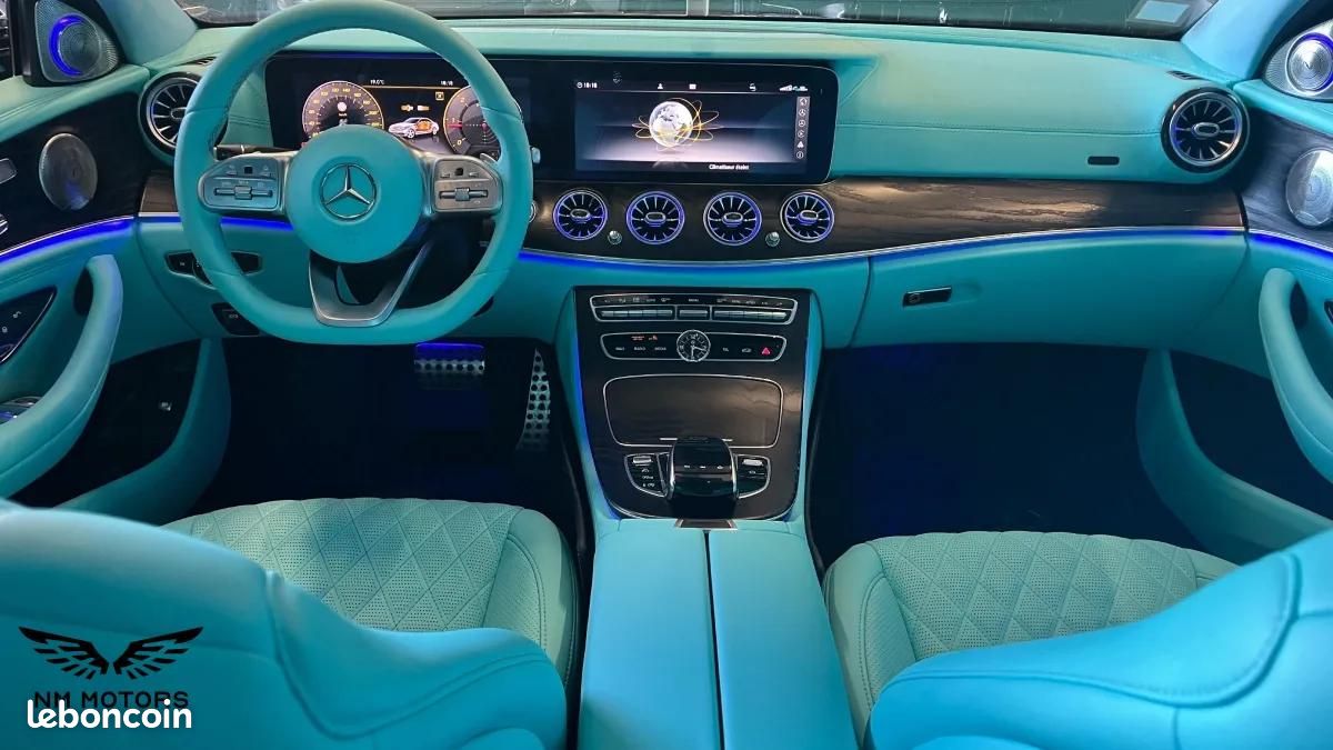 Mercedes Classe E 220 D 195 CV AMG LINE 4MATIC 9G-TRONIC BVA - INTERIEUR TIFFANY BLUE (image 22)