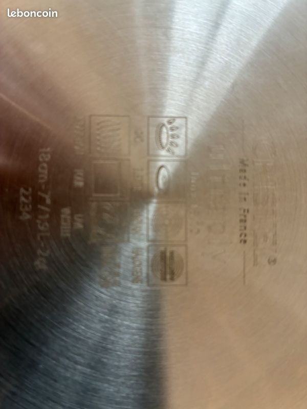 Faitout inox Castel PRO diametre 18 cm Tous feux dont induction (image 3)